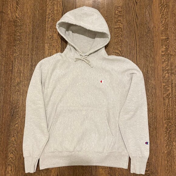 Champion Reverse Weave Hoodie, C Logo (Men Small) - Picture 2 of 5